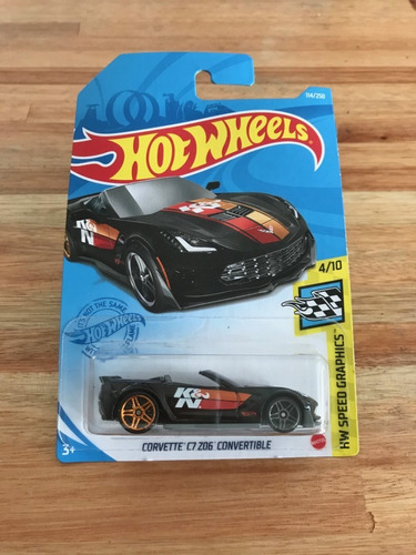 2021 Hot Wheels Corvette C7 Z06 Convertible- Negro - 03_recs