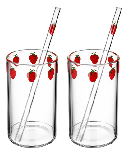 2 Juegos De Vasos Para Zumo De Fresas Can Glasses