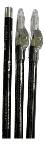 12 Un Lapis De Olhos E Sobrancelhas Preto C/ Apontador Navy