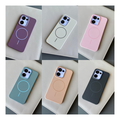 Funda Rígida De Plástico Ultradelgada Con Forma De Macarrón Para Oppo A5 Pro Reno 13 Pro 13f 12f, Bobina Magnética, Carcasa A Prueba De Golpes