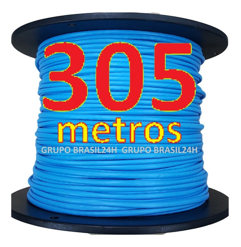 Cabo Rede Cat5e Azul 305m Cat5-e Cat-5e Utp Lan Connect