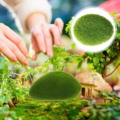 5 Micropaisajes Con Piedras De Musgo Simuladas Para Decoraci