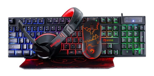 Combo Gamer Marvo Cm-409 Scorpion, 4 En 1