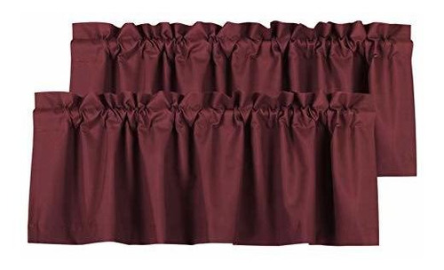 Valea Home - Cortinas Opacas Con Cenefa, Impermeable, Suave,