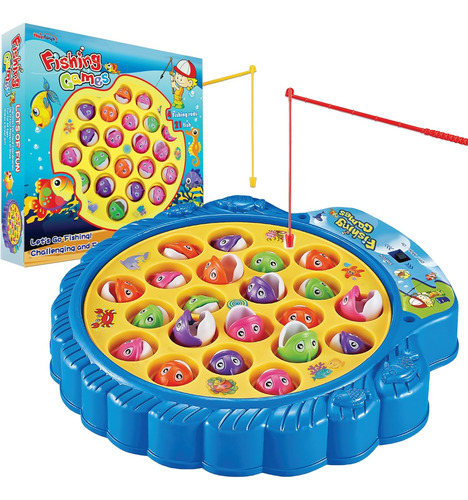 Haktoys Juego De Pesca Set Incluye 21 Peces Y 4...