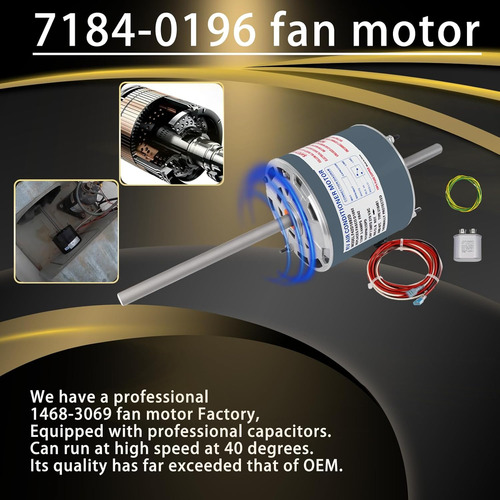 Motor De Ventilador De Ca D1092 Rv Reemplaza 7855mva-a11u 14