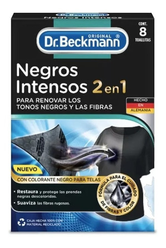 Dr. Beckmann Toallas Negros Intensos 8 Unid