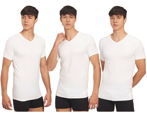  Pack X3 Playeras Calvin Klein De Algodón Para Hombre 