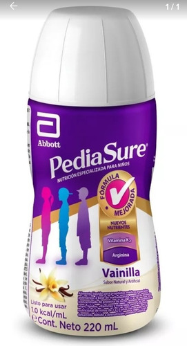 Pediasure Tarro Vainilla X 1 Unidad. 220 Ml 