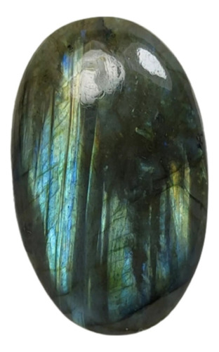 Natural Labradorita Azul Bi-color Madagascar Cabochon Dije