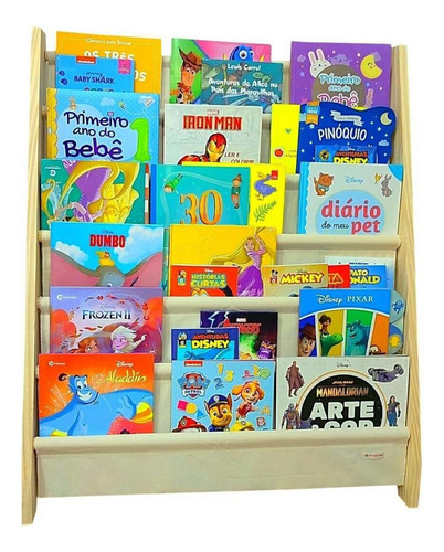 Rack Para Livros Infantil, Standbook Montessoriano G2