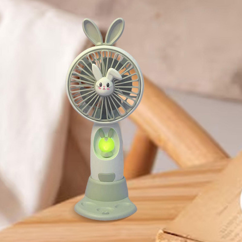 Ventilador De Mano Silencioso Usb Recargable Mini Verde