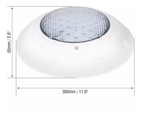 Luz De Piscina 18w Lámpara Subacuática Led De Varios Colores