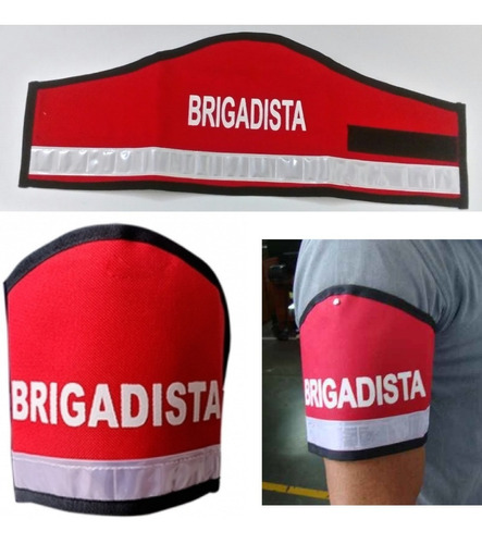 Distintivo Brigadistas Brazalete Industrial Cinta Reflectiva