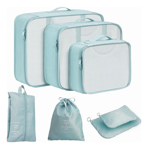 Set De Bolsas Organizadoras Para Maletas, 7 Piezas