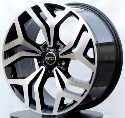 Roda Land Rover Discovery / Aro 22x9 / (5x120) Velar / Jogo Cor Preta Diamante