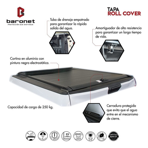 Tapa Cubre Batea Roll Cover Volkswagen Amarok Dob Cab 10-21