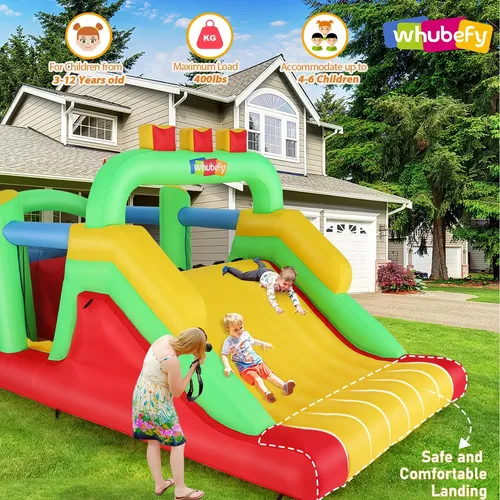 Easyair - Tobogán acuático inflable grande para niños grandes, casa de rebote de agua, piscina Easyair - Tobogán acuático inflable grande para niños grandes, casa de rebote de agua, piscina