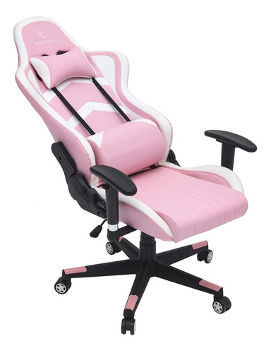 Silla Gamer Rosa Pc Computadora Gaming Pink + Envío