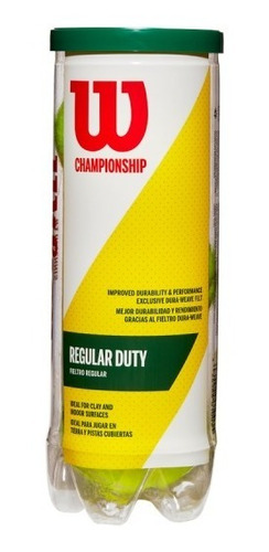 Tubo - Bola De Tenis Wilson Championship Regular Duty Saibro