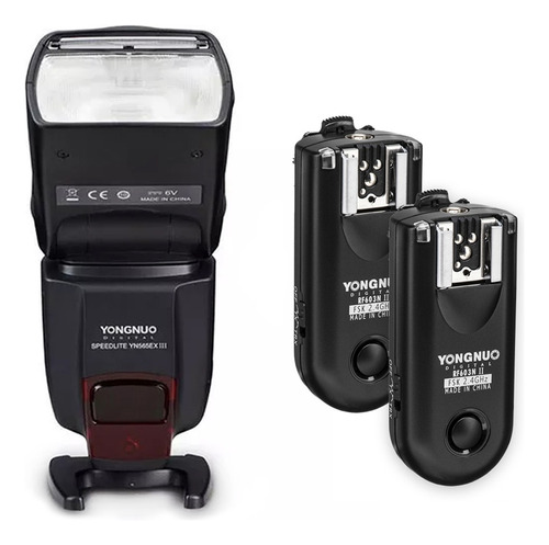 Combo Flash Yongnuo Yn565 Ex Iii + 2 Radios Rf-603 Ii 