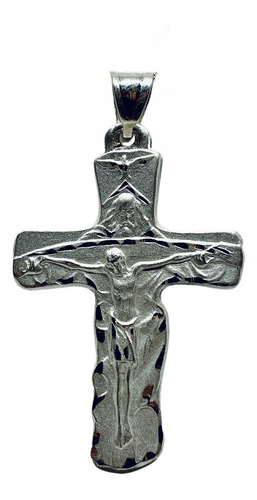 Cruz De La Santísima Trinidad Mateada (deperlá Plata)
