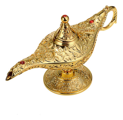 Lámpara Vintage De Aladdin Para Decoración Y Disfraces Dorad