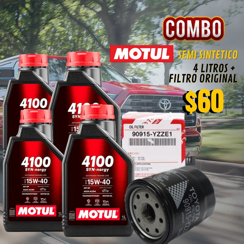 Aceite Motul Semisintético 15w40 Corolla Yaris Camry Previa