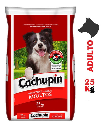 Alimento Para Perros Cachupin Sabor Carne Y Arroz  - 25 Kg -