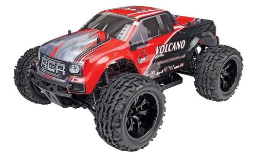 1/10 Volcán Epx 4wd Monster Truck Cepillado Rtr, Rojo Ccm