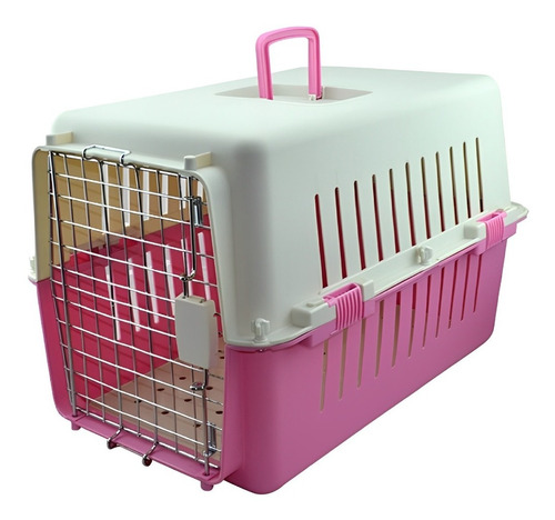 Transportadora Perro Gato Chica Spc-03 Puerta Metálica Sunny