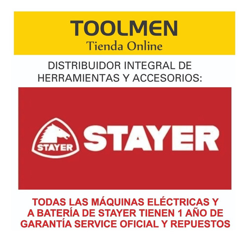 Imagen 3 de 5 de Cortacerco Stayer 18v Rosel20 Espada 510mm Batería Cargador