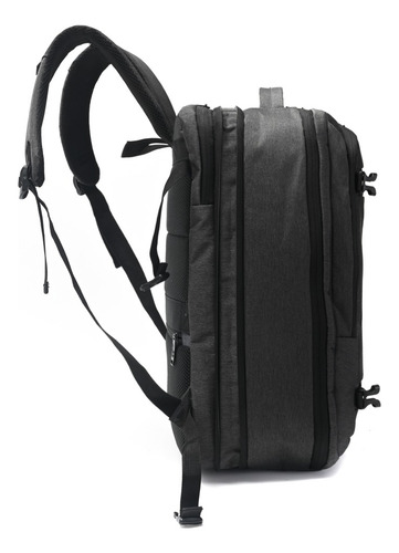 Mochila Wanderlust Travel Go Wdlt 18 Pulgadas Porta Notebook Negro Liso