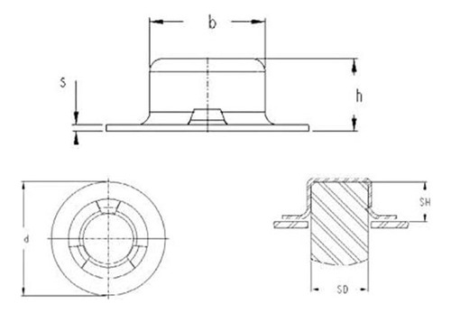 Capuchón Push On De Zinc Mecánico, Stand Size, 2 Piezas