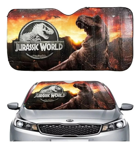 Parasol Protector Frontal Para Automóvil Jurassic World 