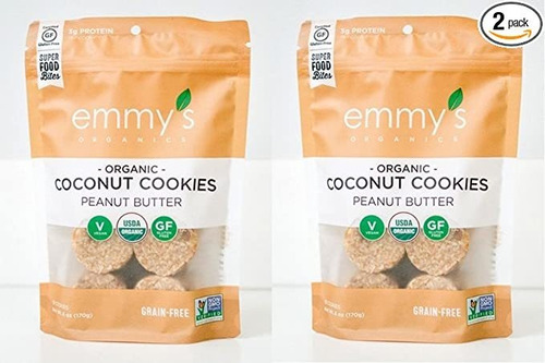 De Emmy Organics, Coco Galletas - Mantequilla De Cacahuete, 