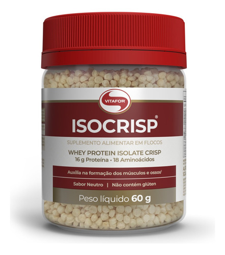 Isocrisp Vegan Whey Protein Crisp 60 G - Vitafor