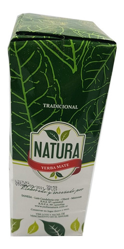 Yerba Mate Natura 10u X 1 Kg Tradicional Misiones Por Mayor