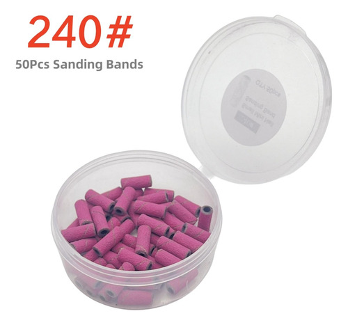 50 Piezas Mini Bandas De Lijado De Uñas Para Taladros De