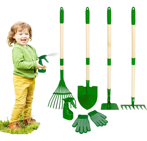 Duckura 6pcs Kids Garden Tools Set, Herramienta De Jardín Pa