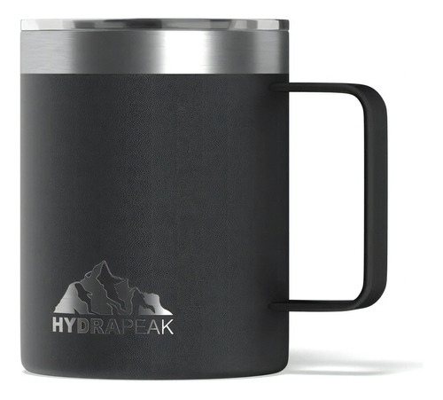 Taza De Café Térmica Hydrapeak Mug De 14oz Con Tapa Color Negro