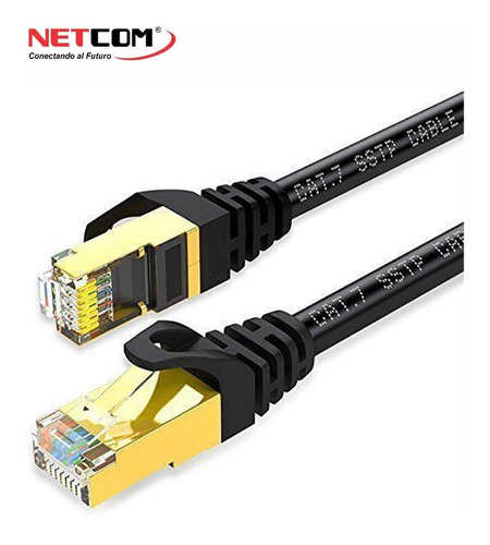 Cable De Red Rj45 Patch Cord Cat7 Sstp De 15mts 10gbps Netco