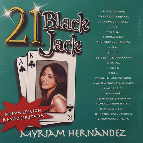 Cd Myriam Hernandez - 21 Black Jack - Nueva Edicion