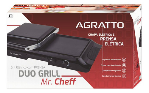 Imagem 5 de 5 de Grill Eletrico Duo Mr Cheff Prensa Sanduicheira 110v 127v