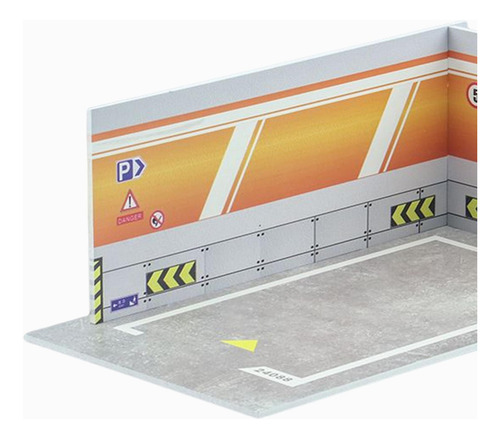 2x 1/24 Coche Modelo Juguete Coche Muro Naranja