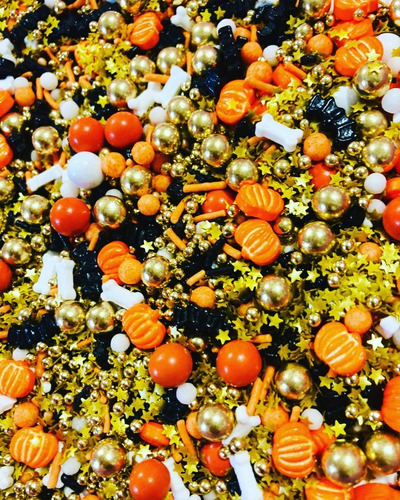 Sprinkles Halloween Calaveras Naranja 100grs
