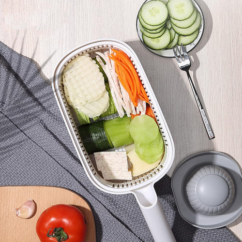 Rallador 6 En 1 Multifuncional Rebanador Con Accesorios Para Cocina Versátil Y Práctico Para Cortar, Rallar Y Rebanar Verduras Y Frutas