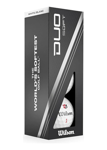 Kaddygolf Pelotas Golf Wilson Duo Soft Blanda -tubo X3