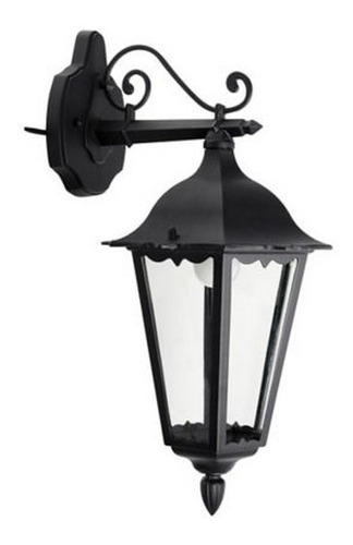 Farol De Pared Colgante Infer Con Soporte Negro