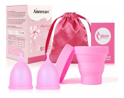 2 Copas Menstruales Cup + 1 Vasos Esterilizadores